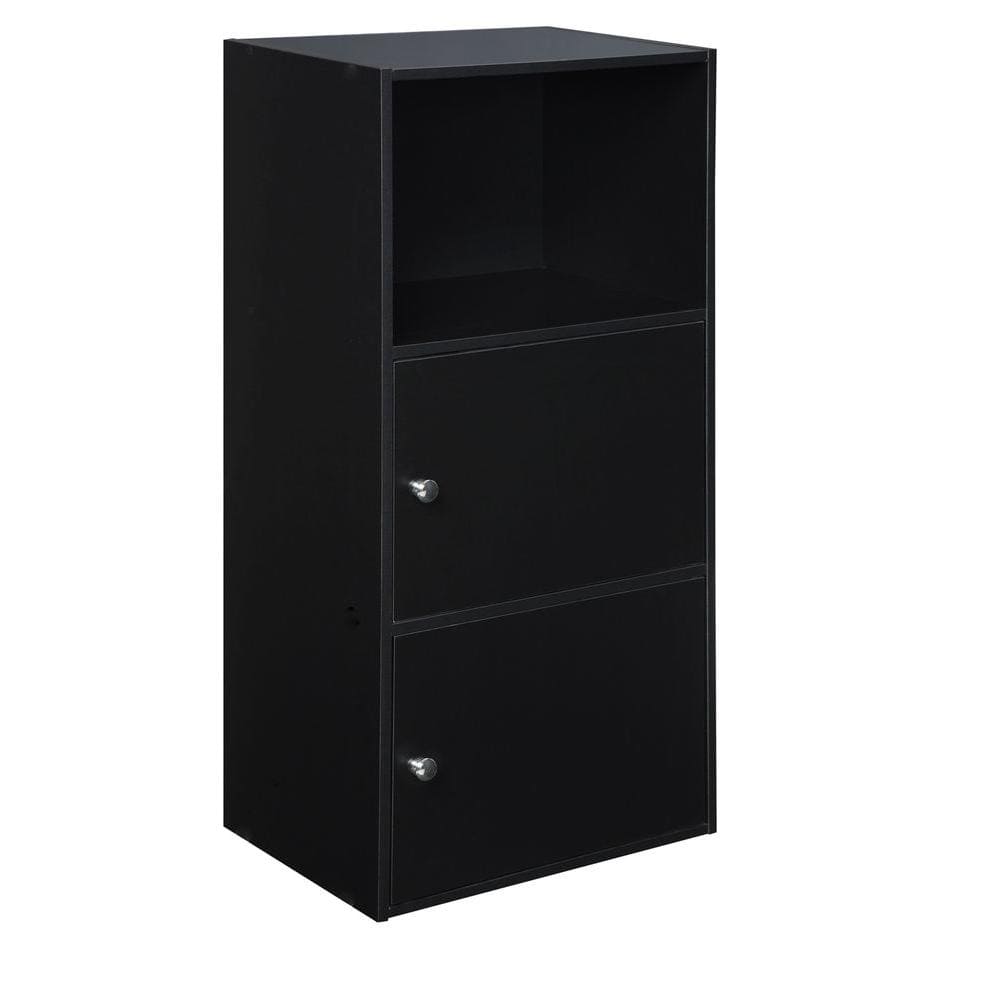 Convenience Concepts Designs2go Black Storage Cabinet 151187 - The Home ...