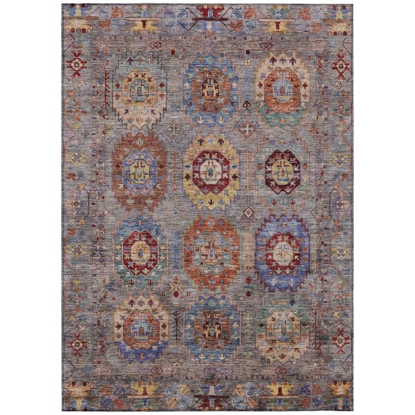 Addison Rugs Chantille Machine Washable Indoor/Outdoor Abstract ACN2227 Gray 3 ft. x 5 ft. Area Rug