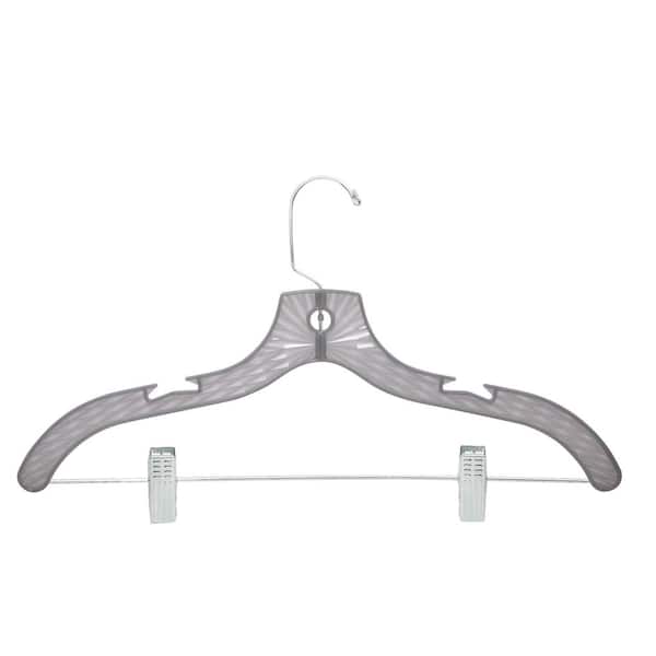 Honey-Can-Do Crystal Tinted Suit Hanger in Gray (120-Pack)