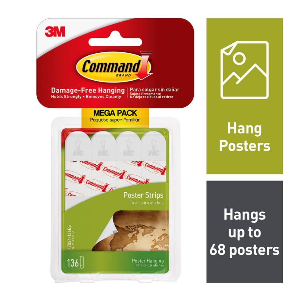 Command™ Damage-Free Hanging Poster Strips - White, 12 ct - Harris Teeter