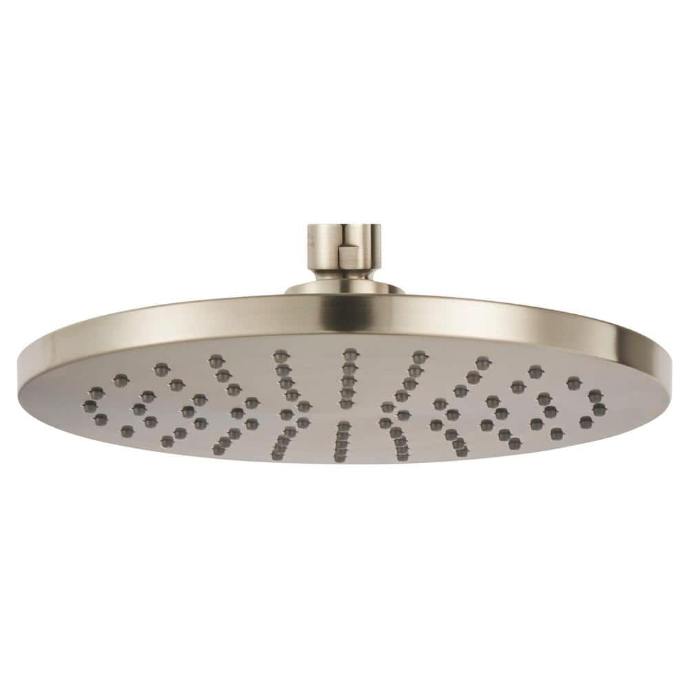 Brushed Nickel 8-Inch Round Rain Showerhead