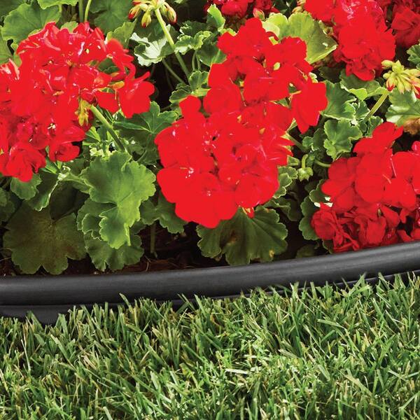 Vashly 40ft Garden Edging Border Kit - 5.9 Inch Tall Plastic Landscape Edging With 40 Stakes