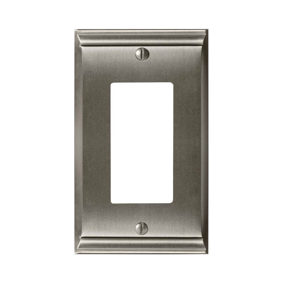 Nickel 1-Gang Decorator/Rocker Wall Plate (1-Pack)