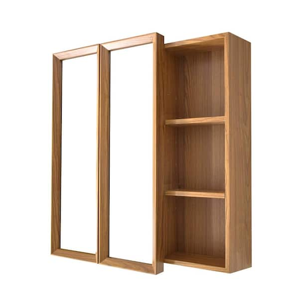 22 x 3 x 0.5 Oak Wood Medicine Cabinet Shelf Replacement - 1PCS