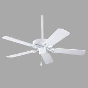 AirPro 42 in. Indoor White Transitional Ceiling Fan with Remote Included for Great Room and Living Room