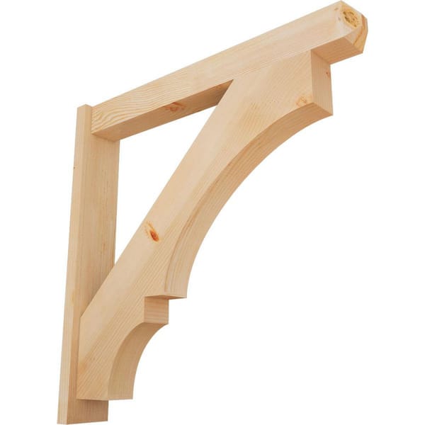 Ekena Millwork 6 in. x 36 in. x 36 in. Balboa Craftsman Smooth Douglas Fir Outlooker