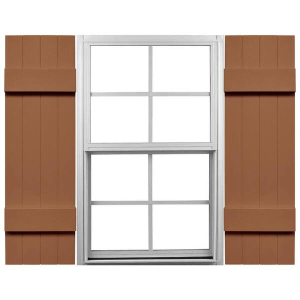 【IENA】FrenchLinen JK Ekena Millwork TailorMade 14 in. W x 42 in. H Vinyl Board and