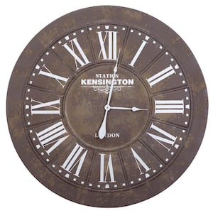 39.5 in. x 39.5 in. Circular Iron Wall Clock
