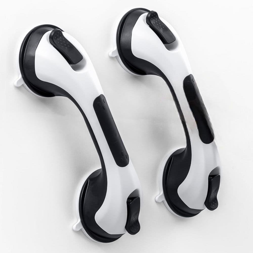 12.2 in. L Strong Suction Grab Bar, Safety Grip for Bathroom, No Drilling, 