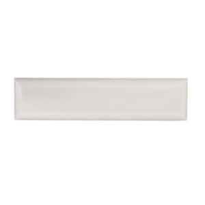 Weather Grey Bevel 3 in. x 12 in. Subway Gloss Ceramic Wall Tile (12.5 sq. ft./Case)