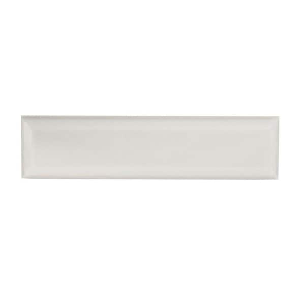 Jeffrey Court Weather Grey Bevel 3 in. x 12 in. Subway Gloss Ceramic Wall Tile (12.5 sq. ft./Case)
