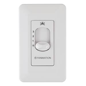 3-Speed Wall Control For Up To 5 Fans Non-Reversing, White