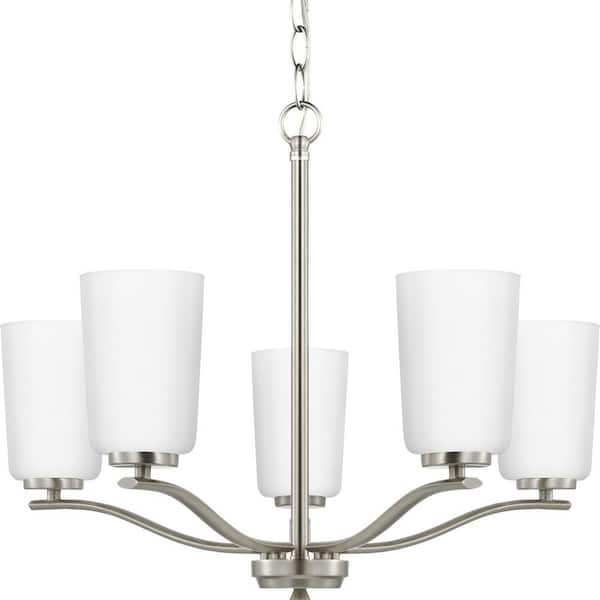 Progress Lighting Adley 5-Light Brushed Nickel Transitional Chandelier