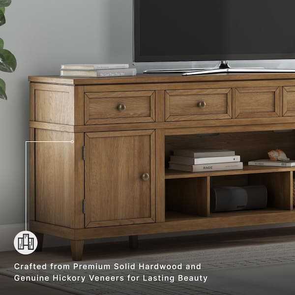 Signature DESIGN BY ASHLEY Sharlance Light Brown TV Stand Fits