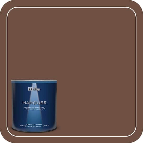 BEHR MARQUEE 1 qt. #PPU3-19 Moroccan Henna Satin Enamel Interior Paint & Primer