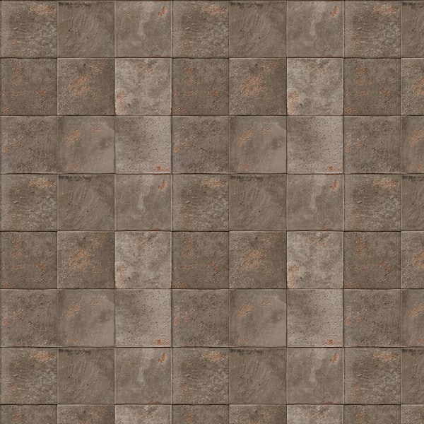Farmstead Gray 8 in. x 8 in. Textured Porcelain Concrete Look Wall and Floor Tile (10.763 sq. ft. /Case)