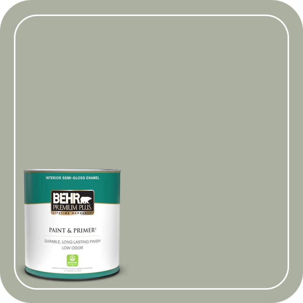 1 qt. #ICC-67 Meditation Semi-Gloss Enamel Low Odor Interior Paint & Primer price history on PriceWatchPro