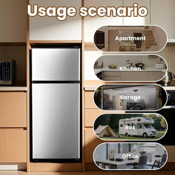 INSTER 3.8 cu. ft. Mini Refrigerator Double Doors Fridges with