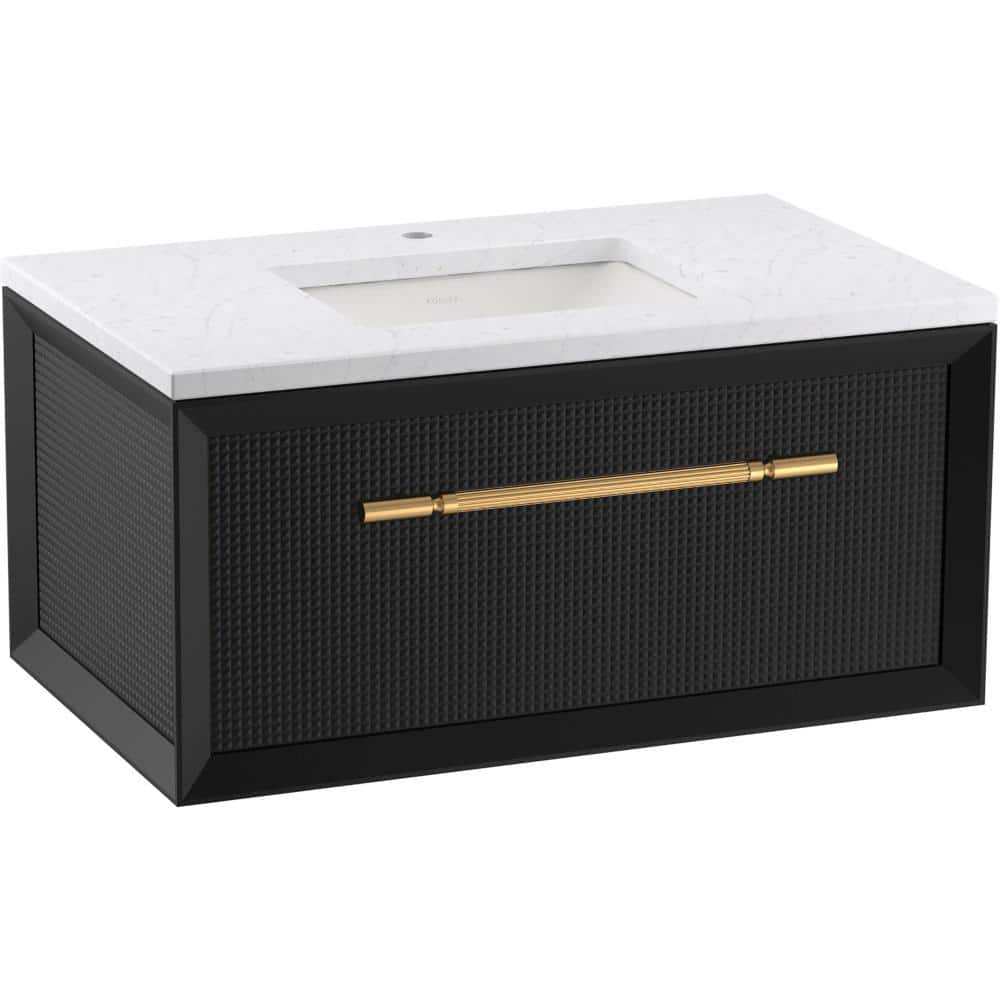 KOHLER Enivo 37 in. W x 22 in. D x 17 in. H Single Sink Floating Bath