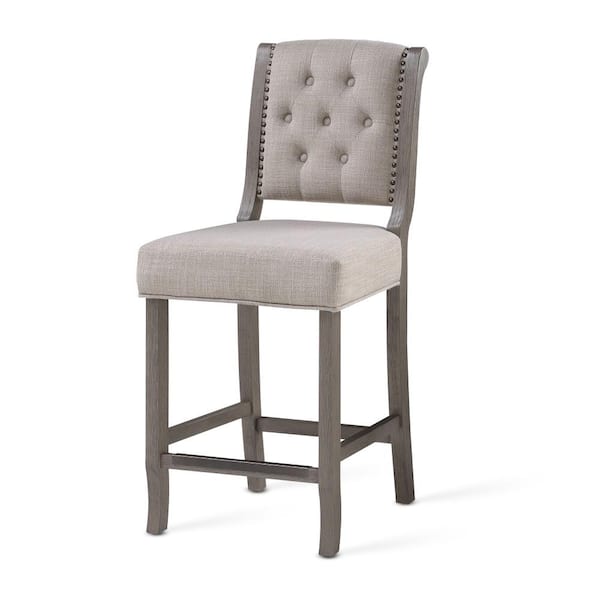 American Woodcrafters Kamelin Gray Counter Stool