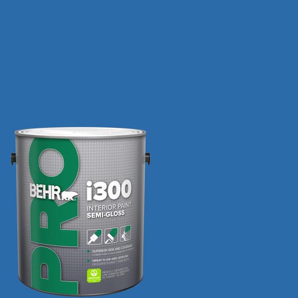 1 gal. #MQ4-24 Electric Blue Semi-Gloss Interior Paint