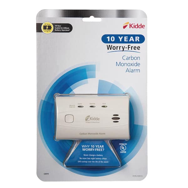 Kidde Worry-Free 21010045 10 Year Sealed Battery Carbon Monoxide Alarm C3010 