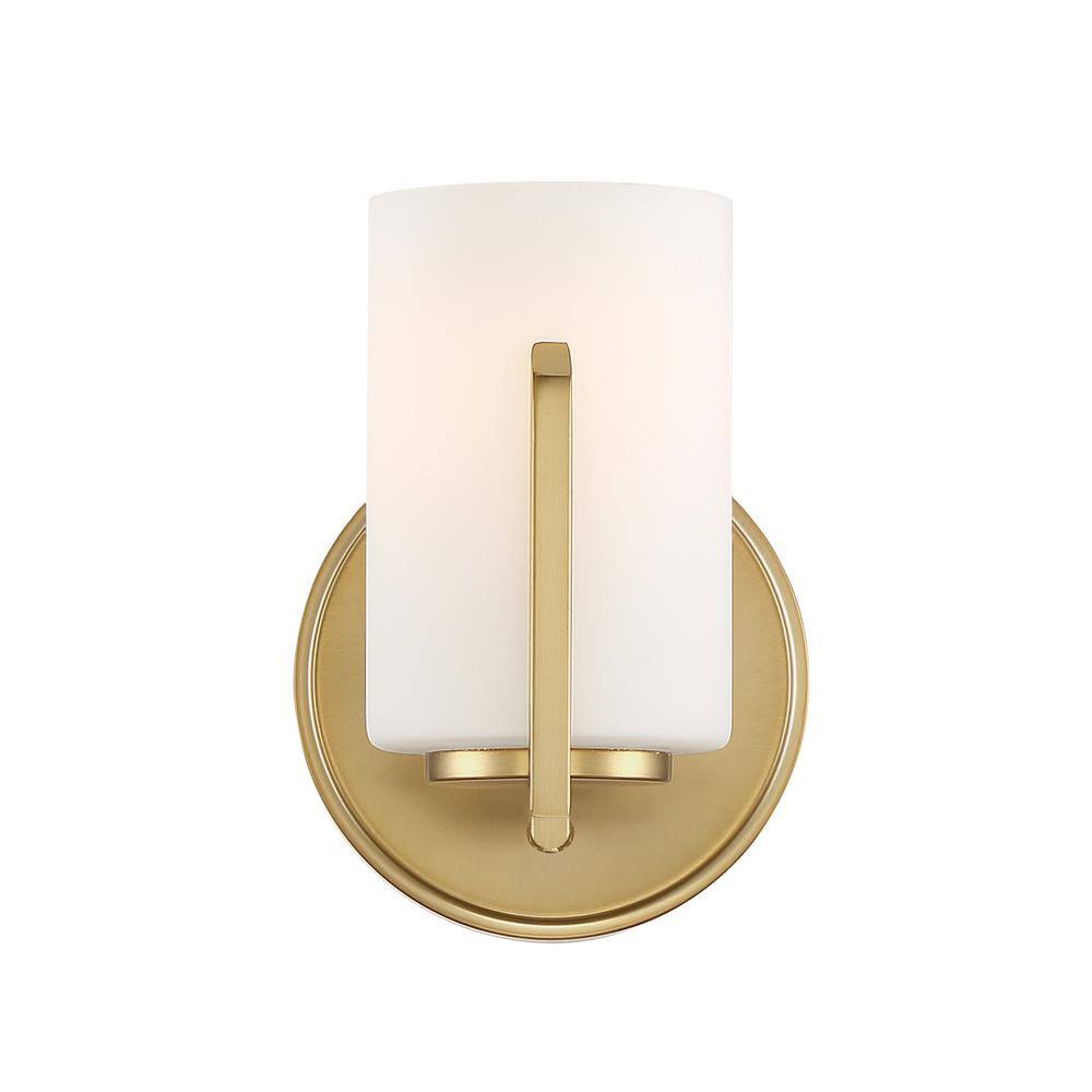 Elara Brushed Gold Dimmable Wall Sconce
