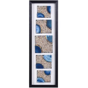 Agate Framed Abstract Wall Art 35.43 in. x 11.81 in.