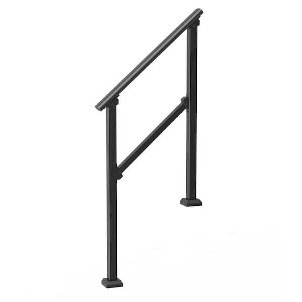3.34 ft. Metal Handrail for 0-3 Steps (1-Pack)