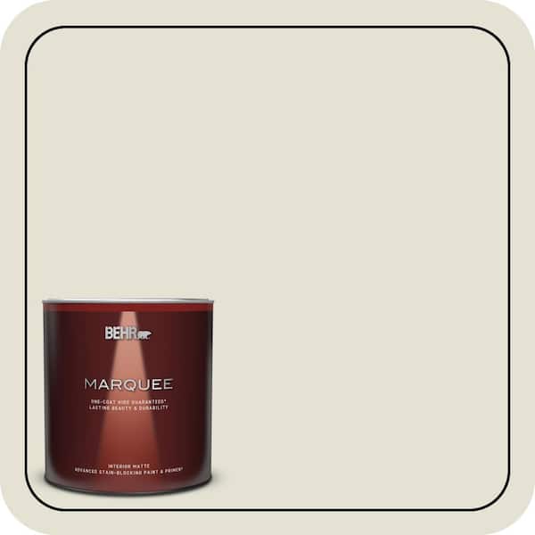 BEHR MARQUEE 1 qt. #PPF-15 Crushed Limestone Matte Interior Paint & Primer