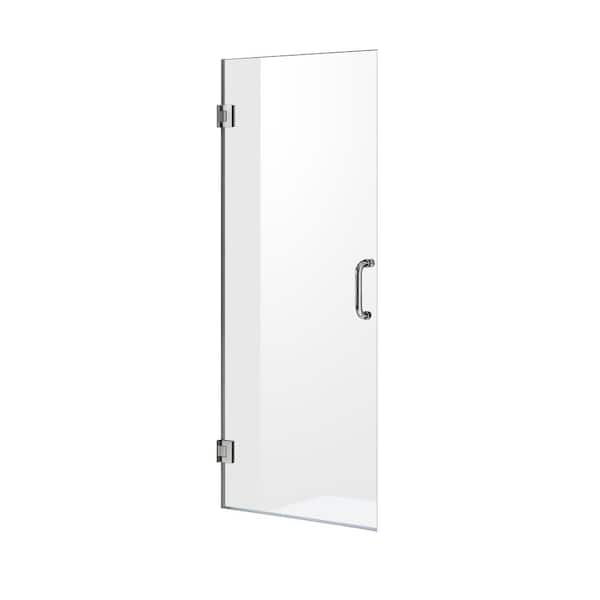 ANZZI FELLOW Series 30 in. by 72 in. Frameless Hinged Shower Door