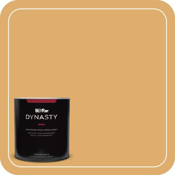 BEHR DYNASTY 1 qt. #320D-5 Sweet Maple Matte Interior Stain-Blocking Paint and Primer