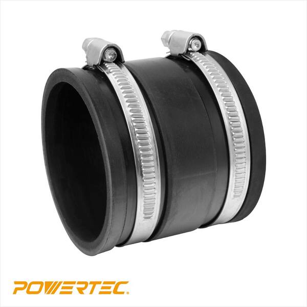 POWERTEC Quick Release Double Loop Hose Clamps - 3 Inch, 2 Pack - Perfect For Dust Collection & Dryer Vents