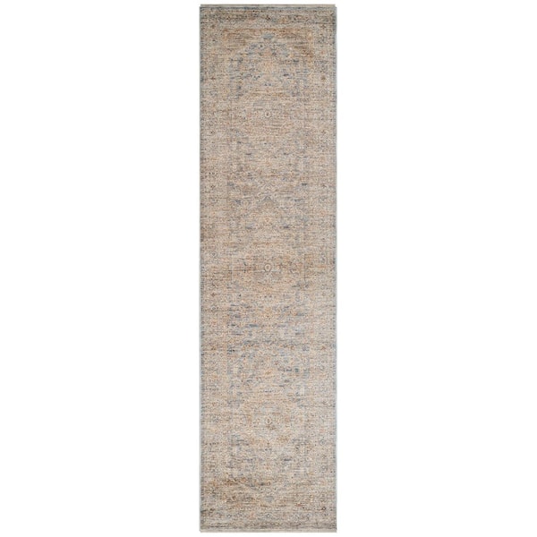Amer Rugs Albany Blue 3 ft. x 6 ft.   Oriental Runner Rug