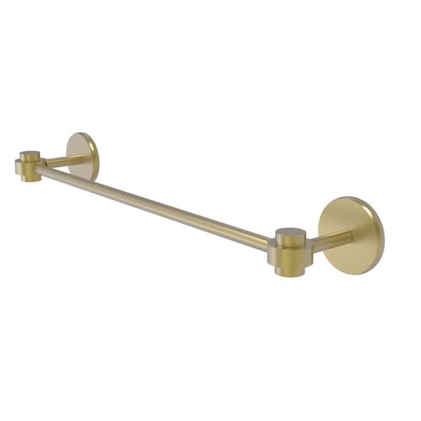 Allied Brass Satellite Orbit One Collection 30 in. Wall Mounted Towel Bar in Satin Brass