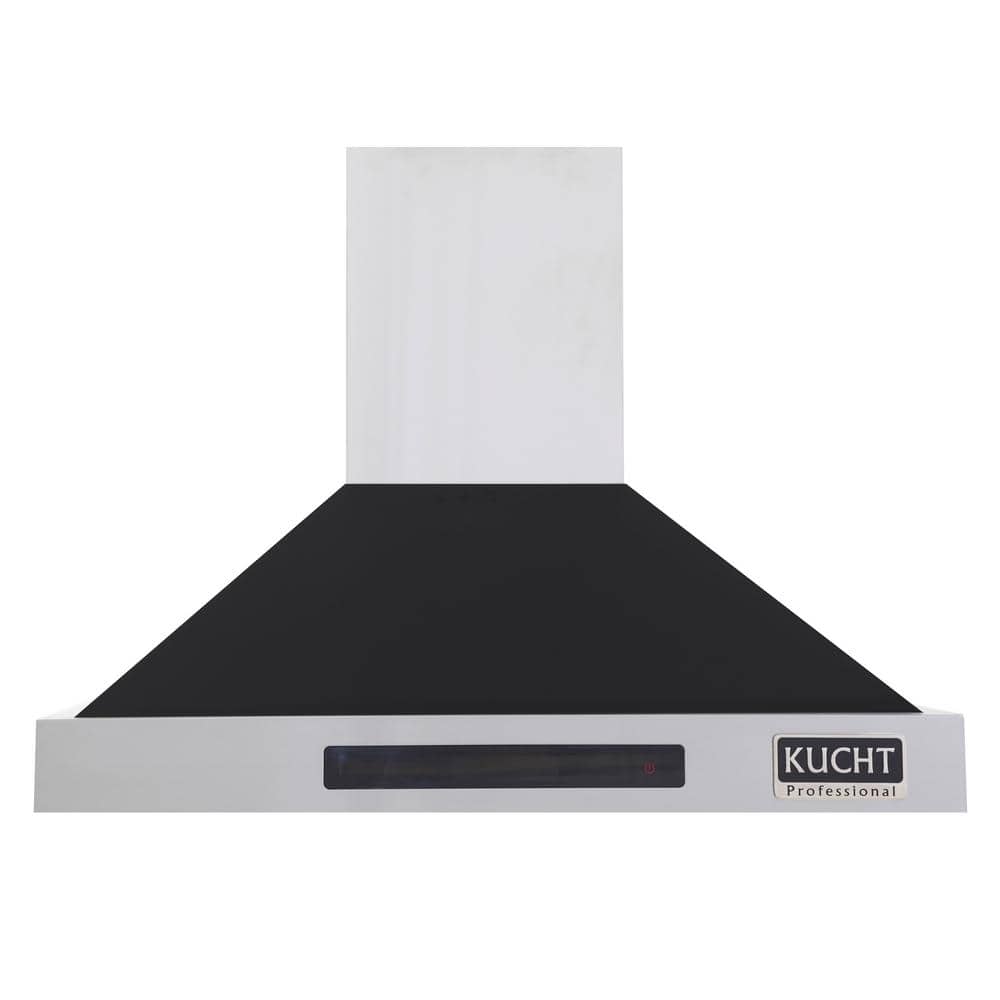 Professional 30" Black and Stainless Steel Wall Mounted Range Hood