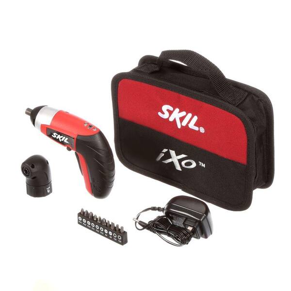 Skil 4-Volt MAX IXO Palm-Sized 1/4 in. Cordless Hex Screwdriver with Right Angle Attachment