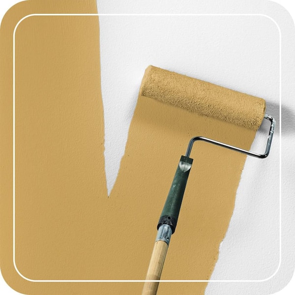 1 gal. #350D-5 French Pale Gold Flat EcoMix Plant-Based Interior Paint & Primer