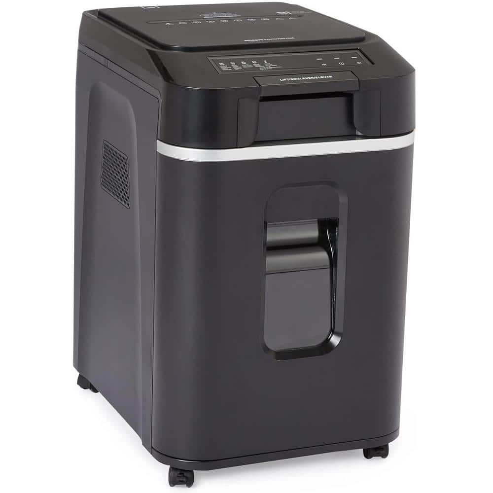 200-Sheet Auto Feed Cross Cut Paper Shredder with 8.5 Gal. Pullout Basket in Black -  Etokfoks, MLPH005LT749