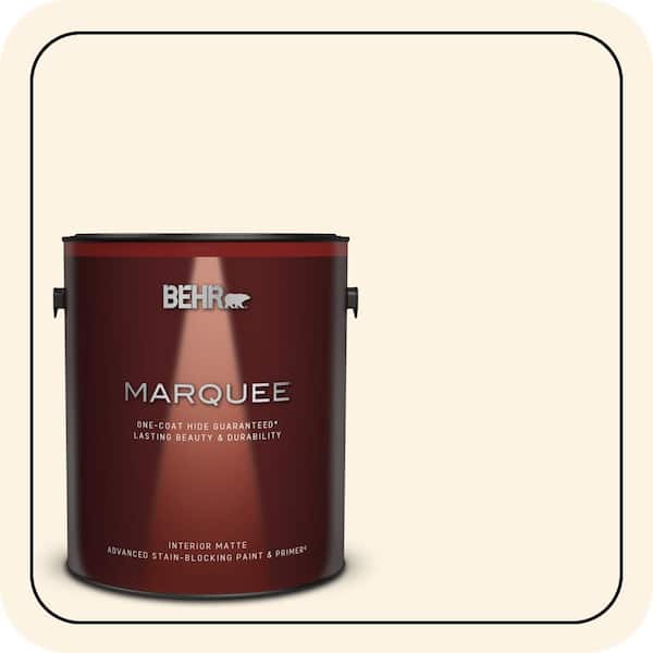 BEHR MARQUEE 1 gal. #ECC-49-2 Historic Cream Matte Interior Paint & Primer