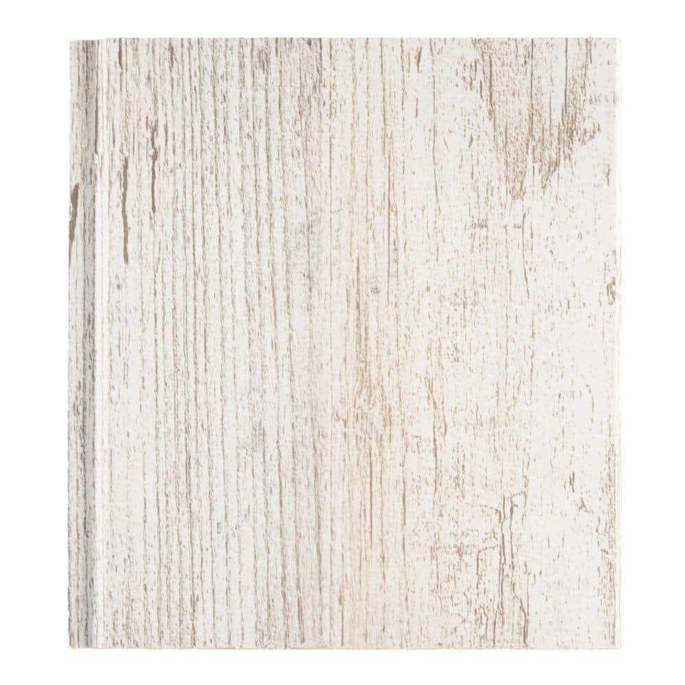WoodHaven Coastal White 6 in. x 6 in. Clip Up Tongue and Groove Acoustic Ce