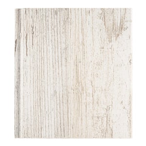 WoodHaven Coastal White 6 in. x 6 in. Clip Up Tongue and Groove Acoustic Ceiling Plank Sample