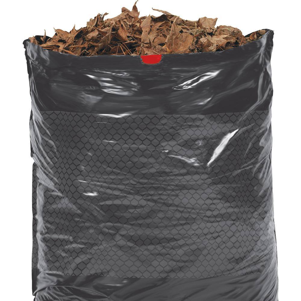 HDX FlexPro 33 Gal. to 39 Gal. Black Drawstring Outdoor and Yard Trash Bags with 10 PCR (50