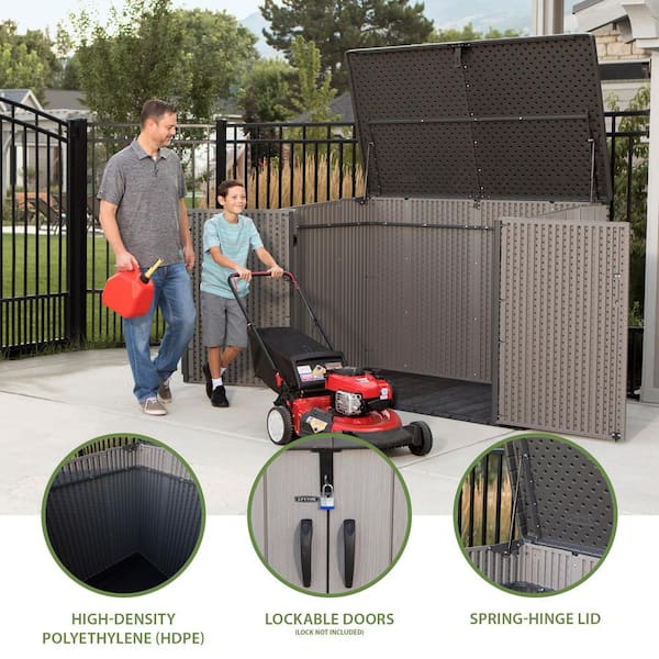 Lifetime 43 in. W x 76 in. D x 52 in. H Resin Horizontal Outdoor