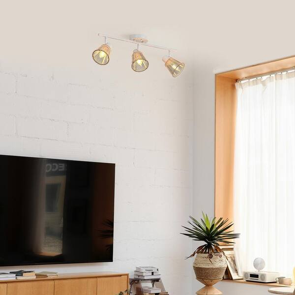 Globe Electric Japandi 1.8 ft. Matte White Indoor Hard Wired