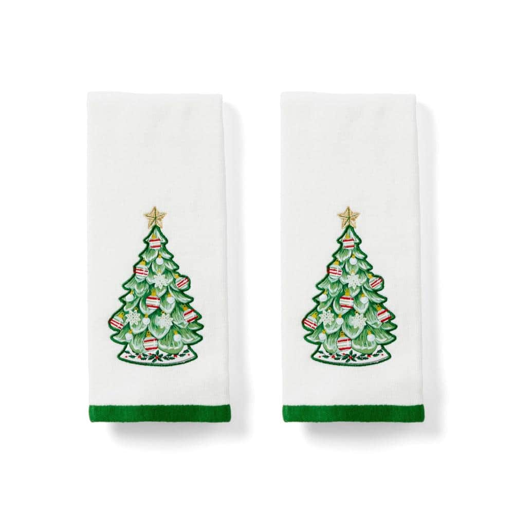 "Advent Tree Kitchen Towels, Set of 2, White - 16""W x 26""L" price history on PriceWatchPro