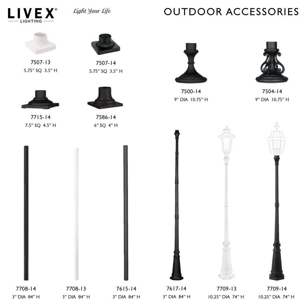 Bronze Cast Aluminum Outdoor Pier Mount Adapter