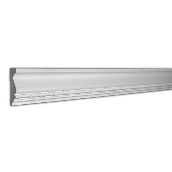American Pro Decor 7/8 in. x 3-5/8 in. x 96 in. Ribbon Rope Polyurethane Panel Moulding Pro Pack 48 LF (6-Pack)