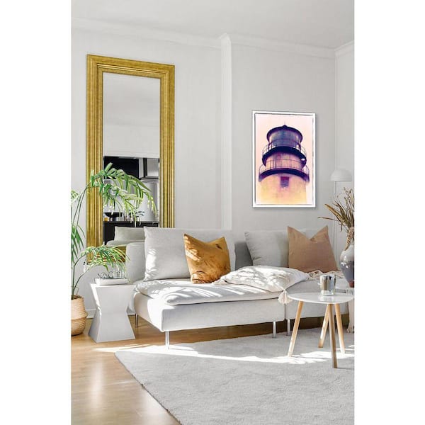 Chalk and Ink Lighthouse Topper by Grotto Studios 1 Piece Unframed Canvas Drawing Print 24 in. x 36 in.