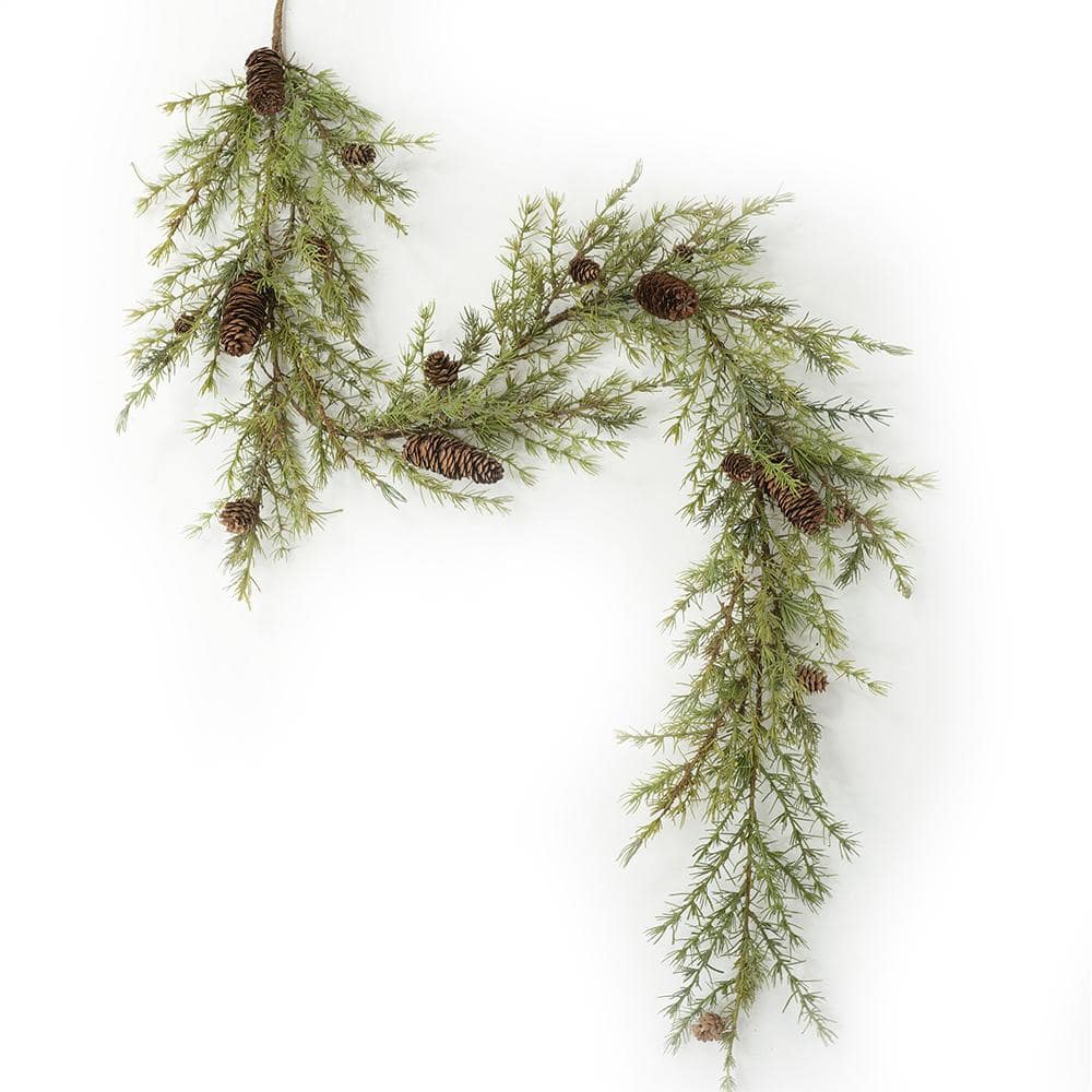 SULLIVANS 5.75 ft. Green Pine Unlit Artificial Christmas Garland